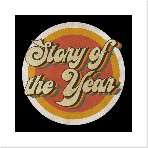 circle vintage Story of the Year Wall Art by KewanAlasStore